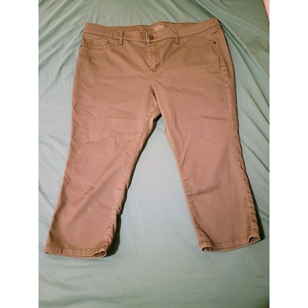 NEW YORK & COMPANY Soho Jeans Women's Crosby Slim Leg Crop Pants Size 18